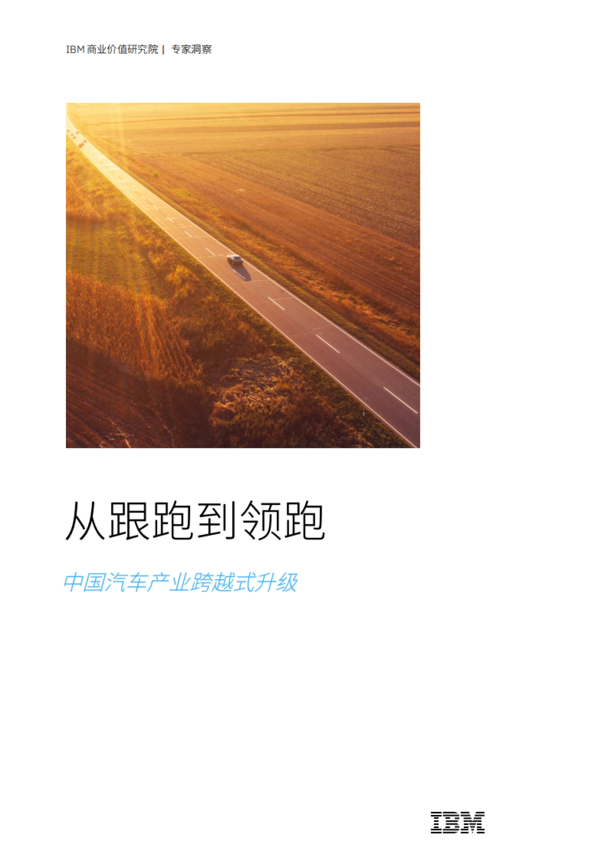 2026年从跟跑到领跑-中国汽车产业跨越式升级报告-IBM商业价值研究院.pdf_第1页
