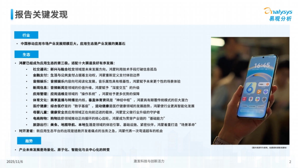 鸿蒙生态应用市场发展报告2025-易观分析.pdf_第2页