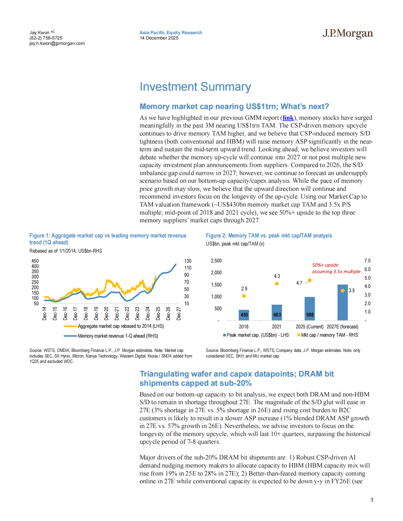 摩根大通：2026年全球存储器市场展望：AI推理加速与供应约束下通胀放缓持续.pdf_第3页
