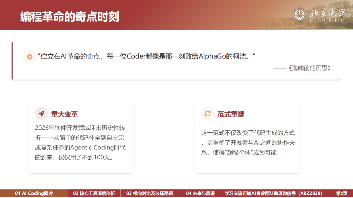 2026年Agentic Coding：从Vibe Coding到超级个体的进化之路-北京大学.pdf_第2页