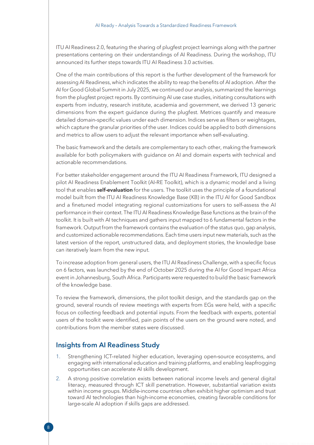 2026 AI就绪度：构建标准化就绪度框架分析报告V2.0（英文）-ITU.pdf_第10页