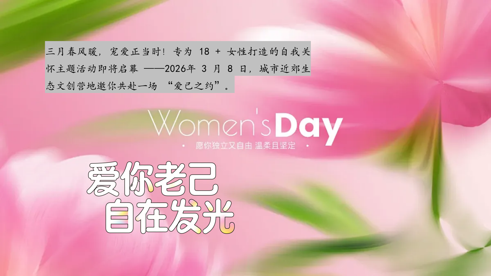 2026爱你老己・自在发光三八妇女节创意女性自我关怀女神节活动方案.pptx_第3页