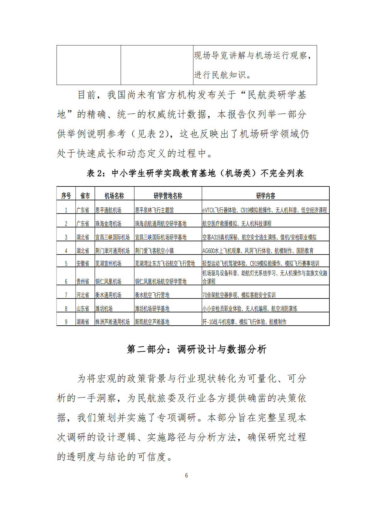 2025中国机场研学行业发展报告-中国旅游协会民航旅游专业委员会.pdf_第6页