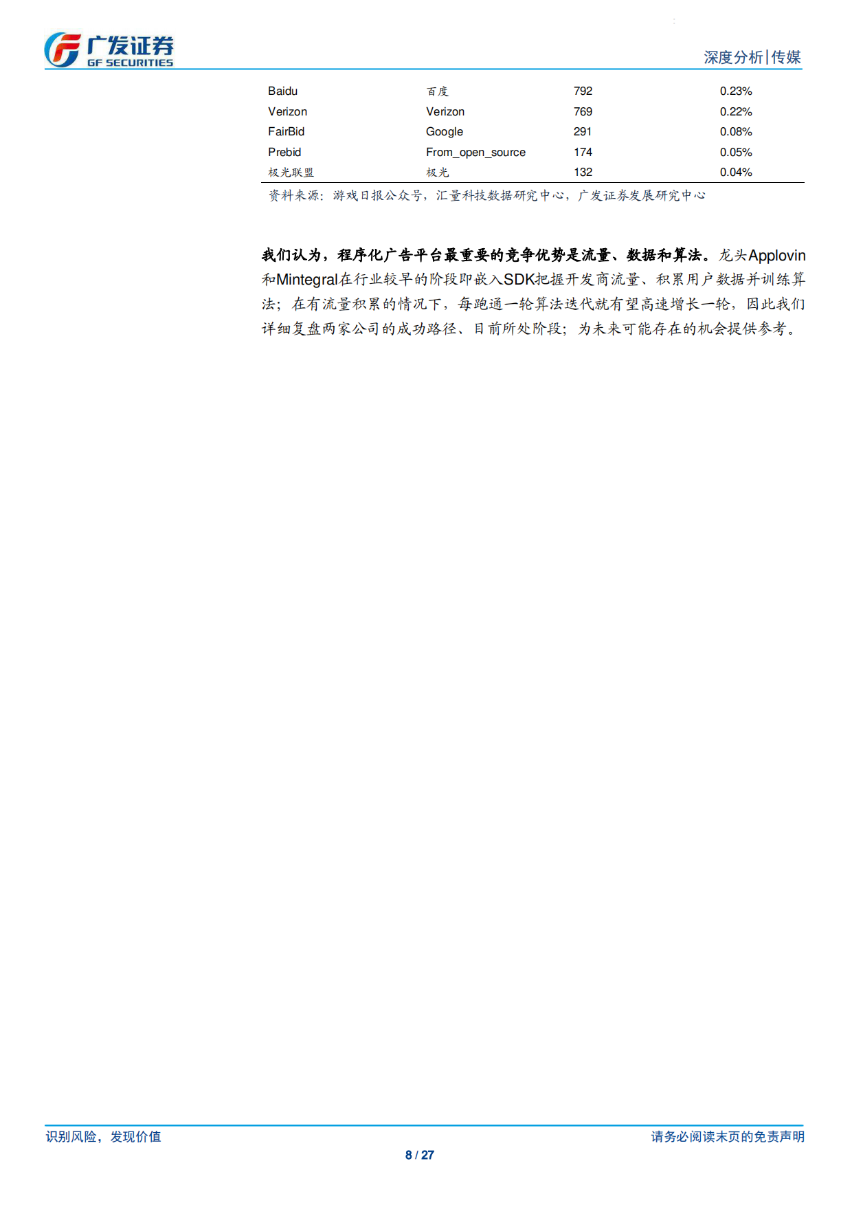 2026传媒行业·程序化广告专题：从头部平台发展路径理解程序化广告，关注数据与AI算法的飞轮-广发证券.pdf_第8页