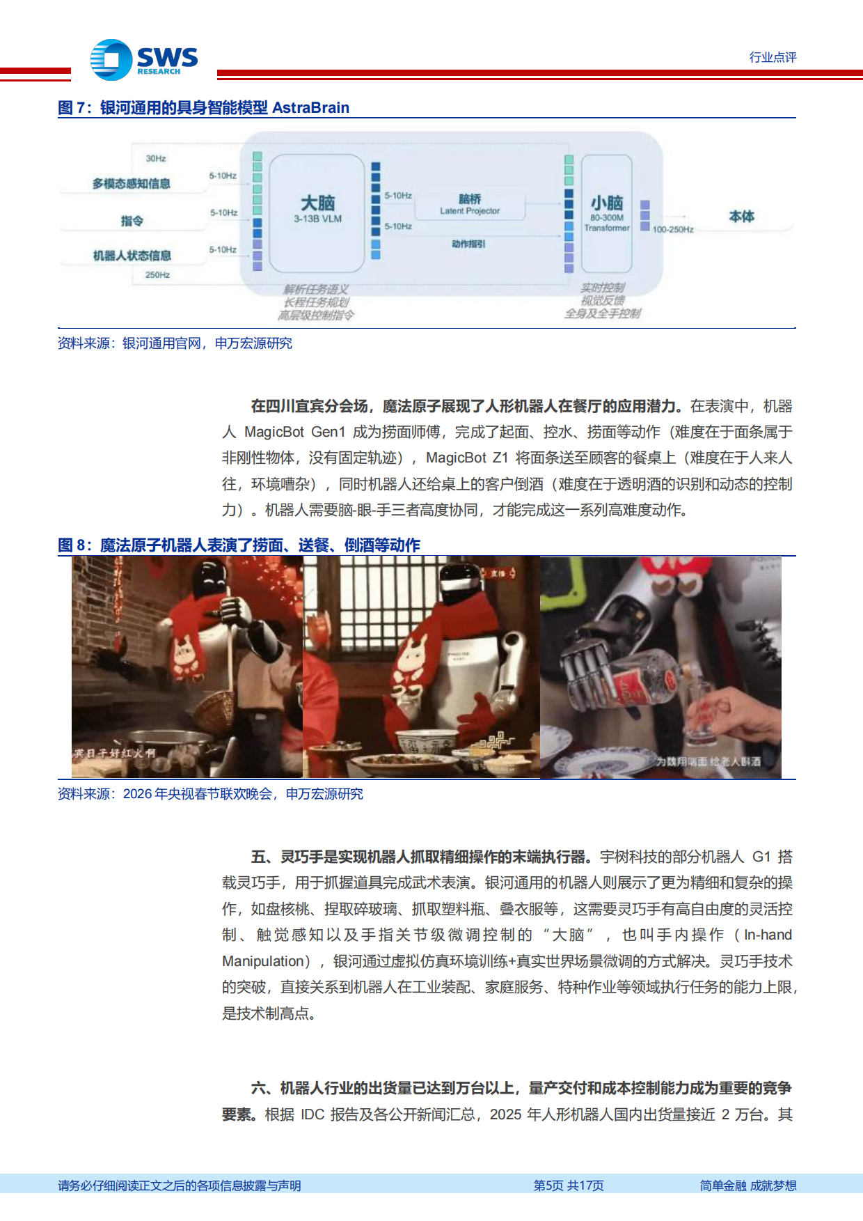 2026春晚机器人专题报告：春晚机器人大放异彩，运控、仿生和操作的全面进步-申万宏源.pdf_第5页