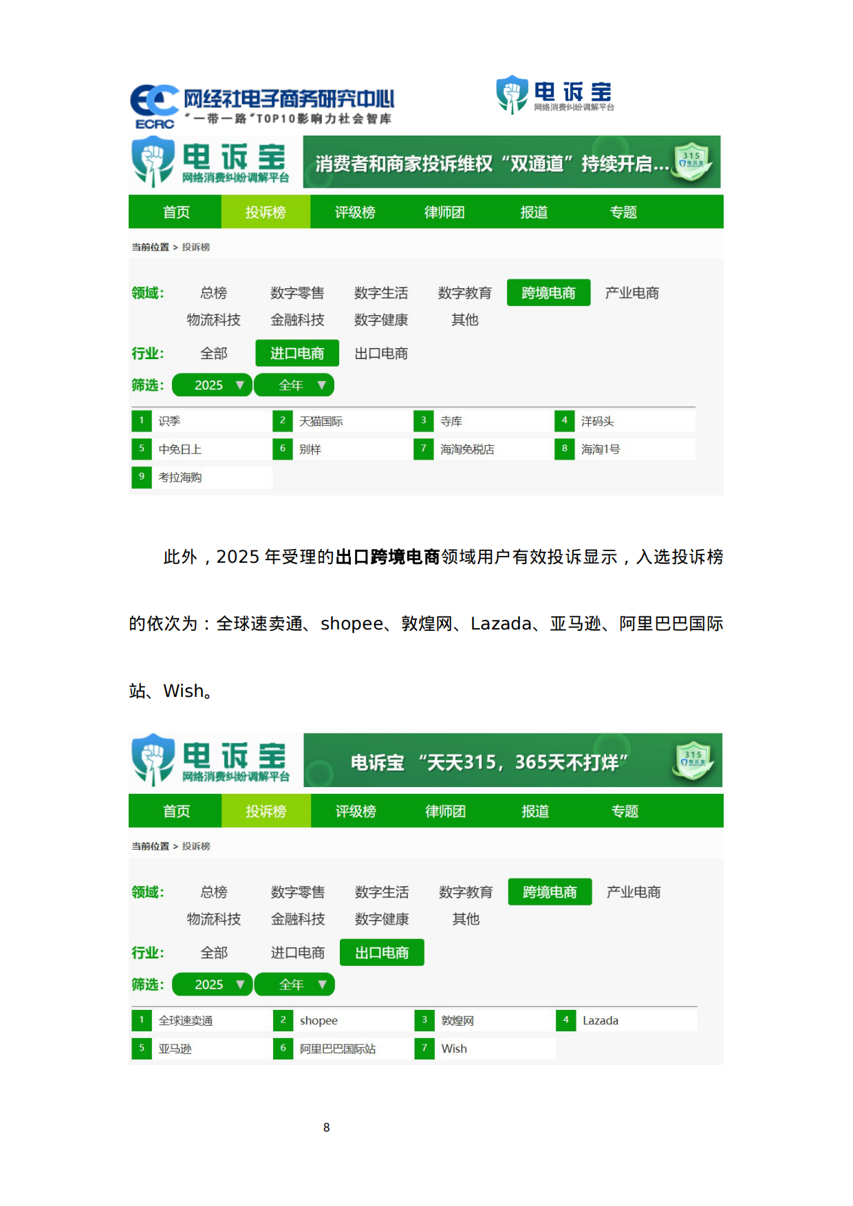 2025年度中国跨境电商投诉数据与典型案例报告-电诉宝.pdf_第8页