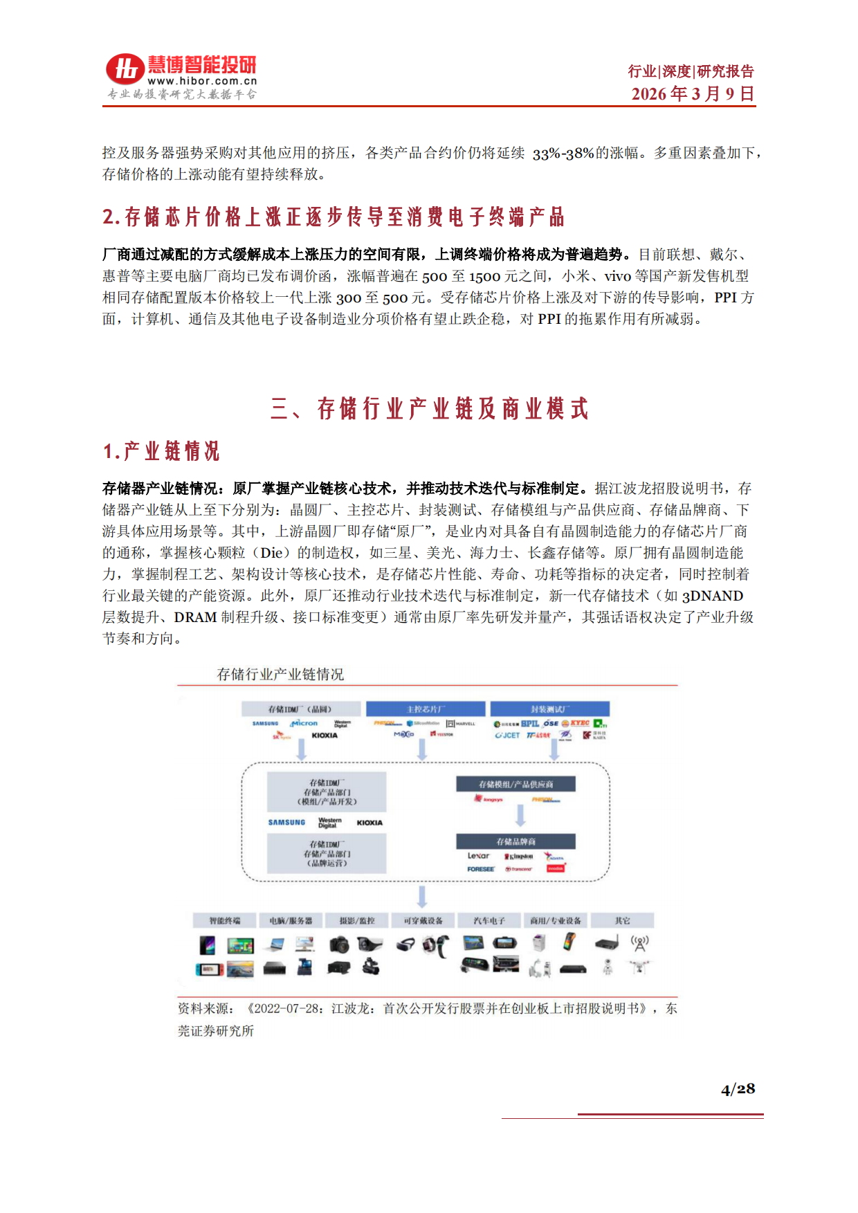 2026存储行业深度：发展现状、市场规模、竞争格局、产业链及相关公司深度梳理-慧博智能投研.pdf_第4页