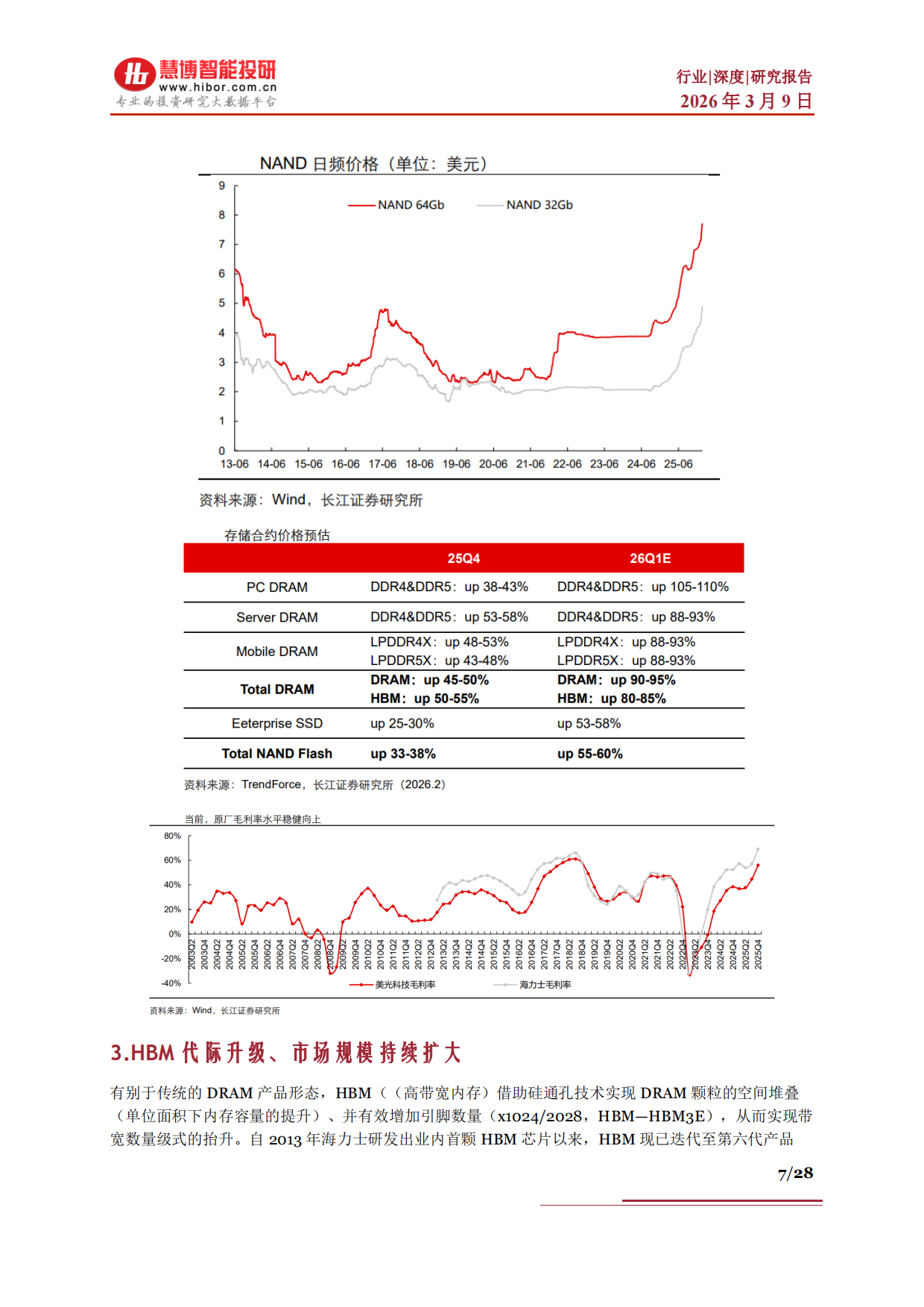2026存储行业深度：发展现状、市场规模、竞争格局、产业链及相关公司深度梳理-慧博智能投研.pdf_第7页