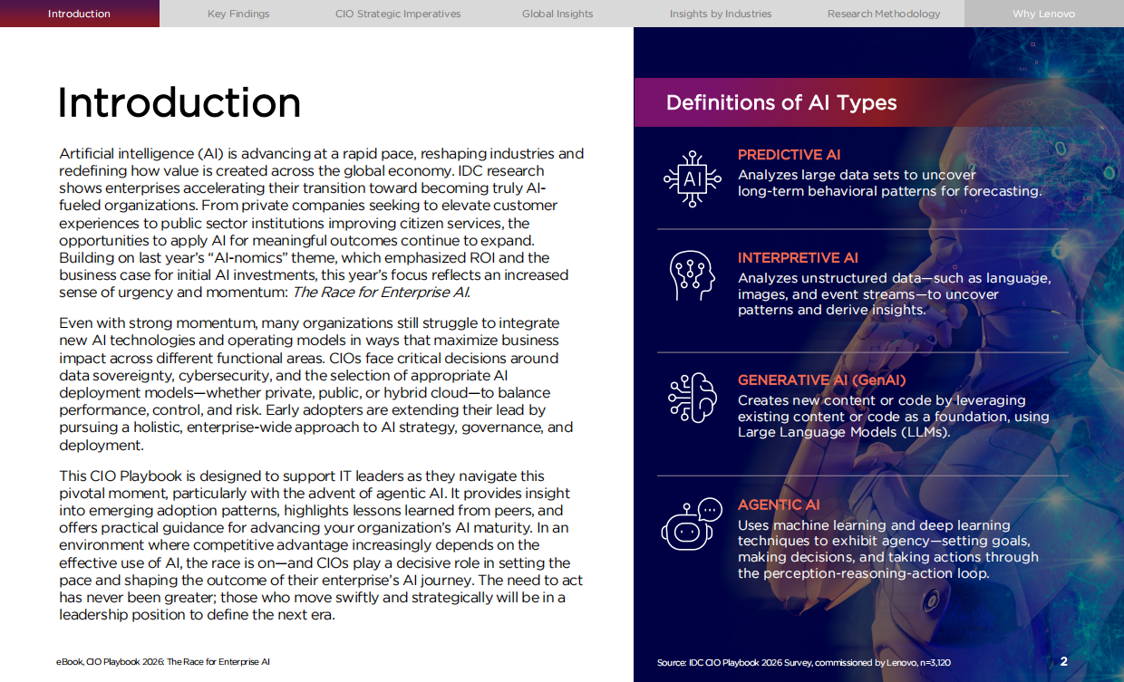2026年全球首席信息官（CIO）行动手册：企业级AI的角逐（英文）-lenovo.pdf_第2页