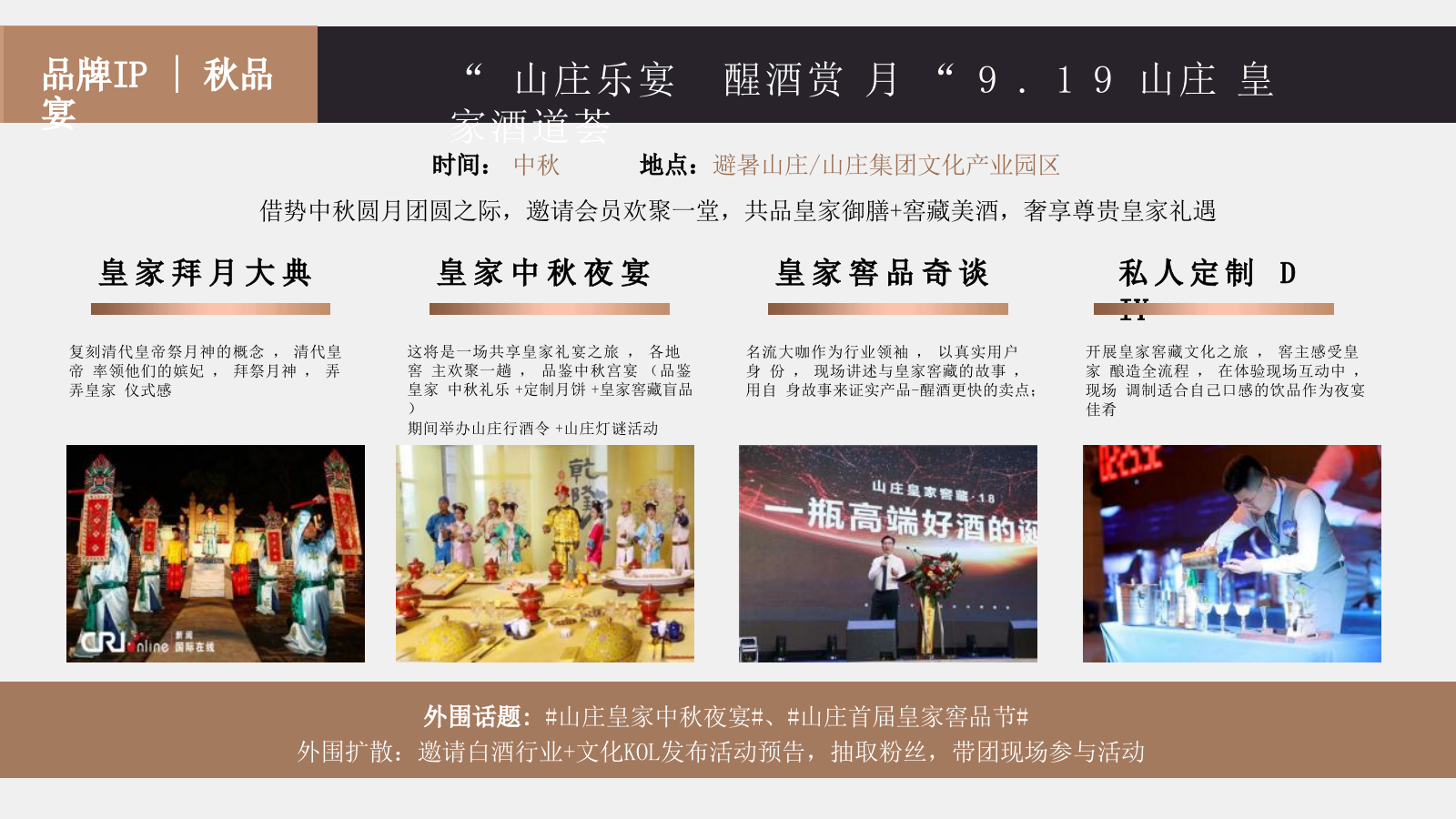 2024匠心科技 醒酒更快-山庄·中国皇家酒文化开窖节活动策划案.pptx_第10页