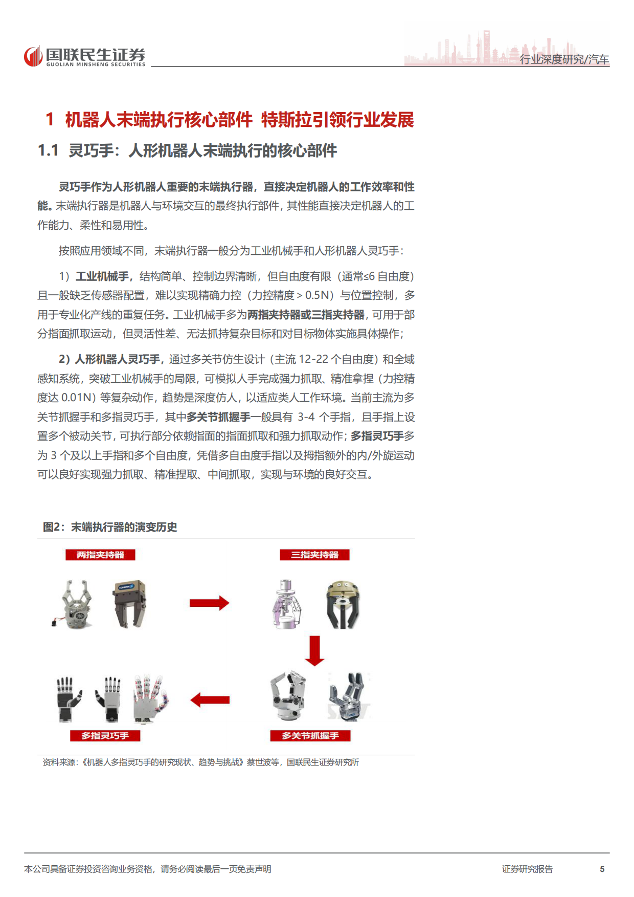 2026人形机器人系列报告五：灵巧手：核心终端，机器人融入物理世界的接口-国联民生.pdf_第5页