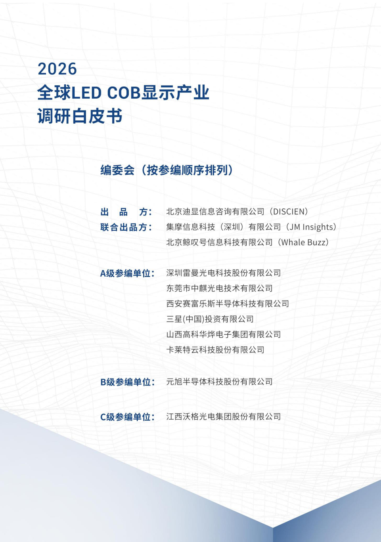 2026全球LED COB显示产业调研白皮书-北京迪显信息咨询有限公司.pdf_第2页