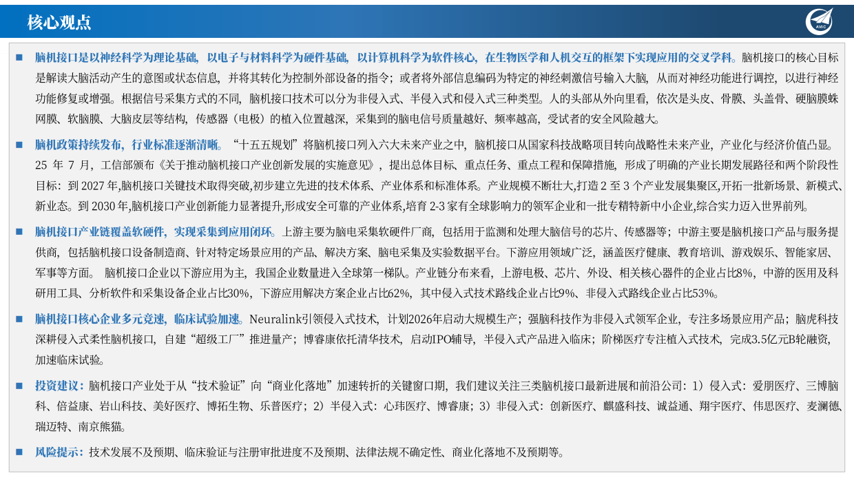 2026脑机接口深度报告：未来产业制高点竞速，多场景需求打开成长空间-中航证券.pdf_第2页