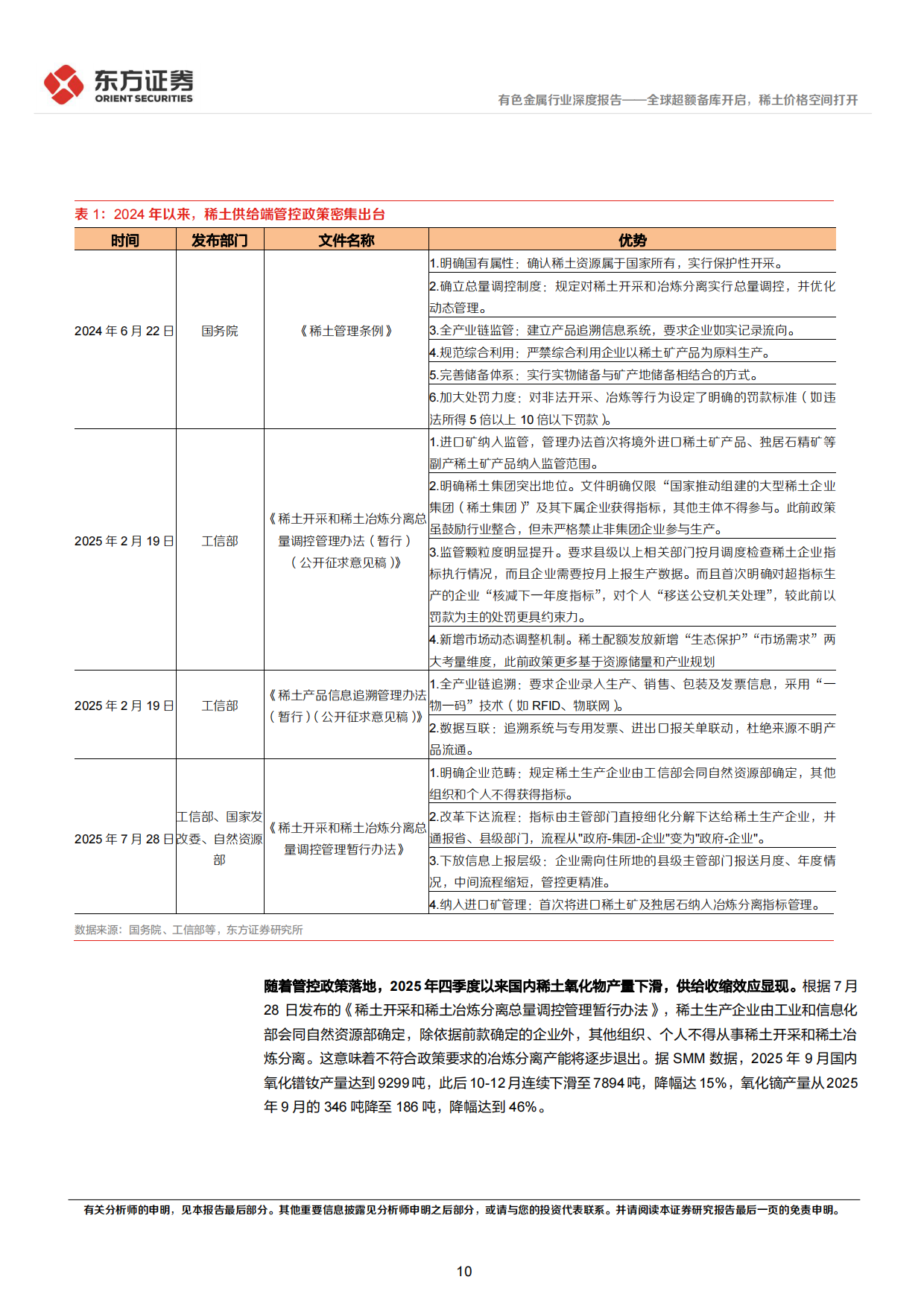 2026稀土行业深度报告：全球超额备库开启，稀土价格空间打开-东方证券.pdf_第10页