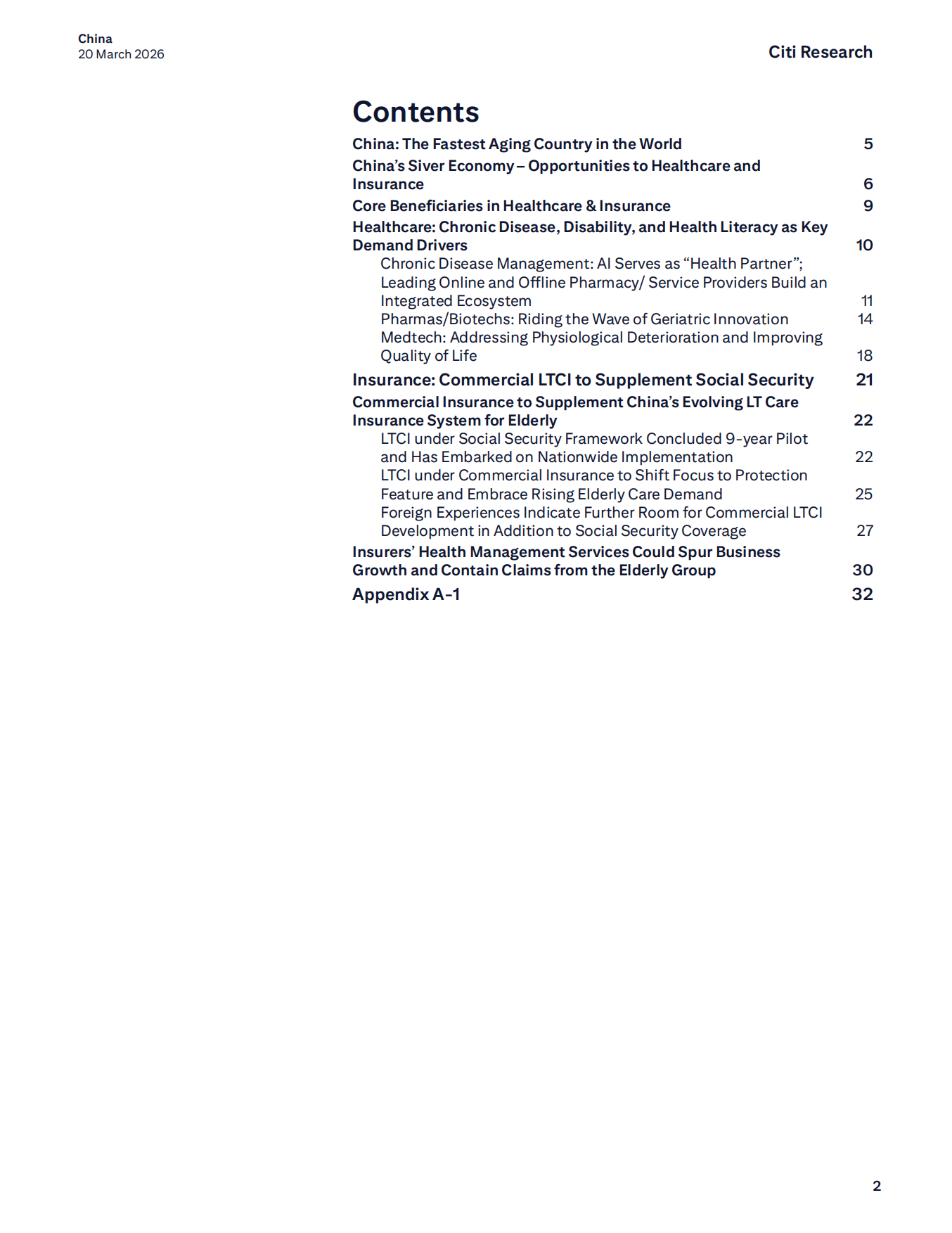 2026年中国银发经济：医疗与保险报告（英文版）-Citi花旗银行.pdf_第2页