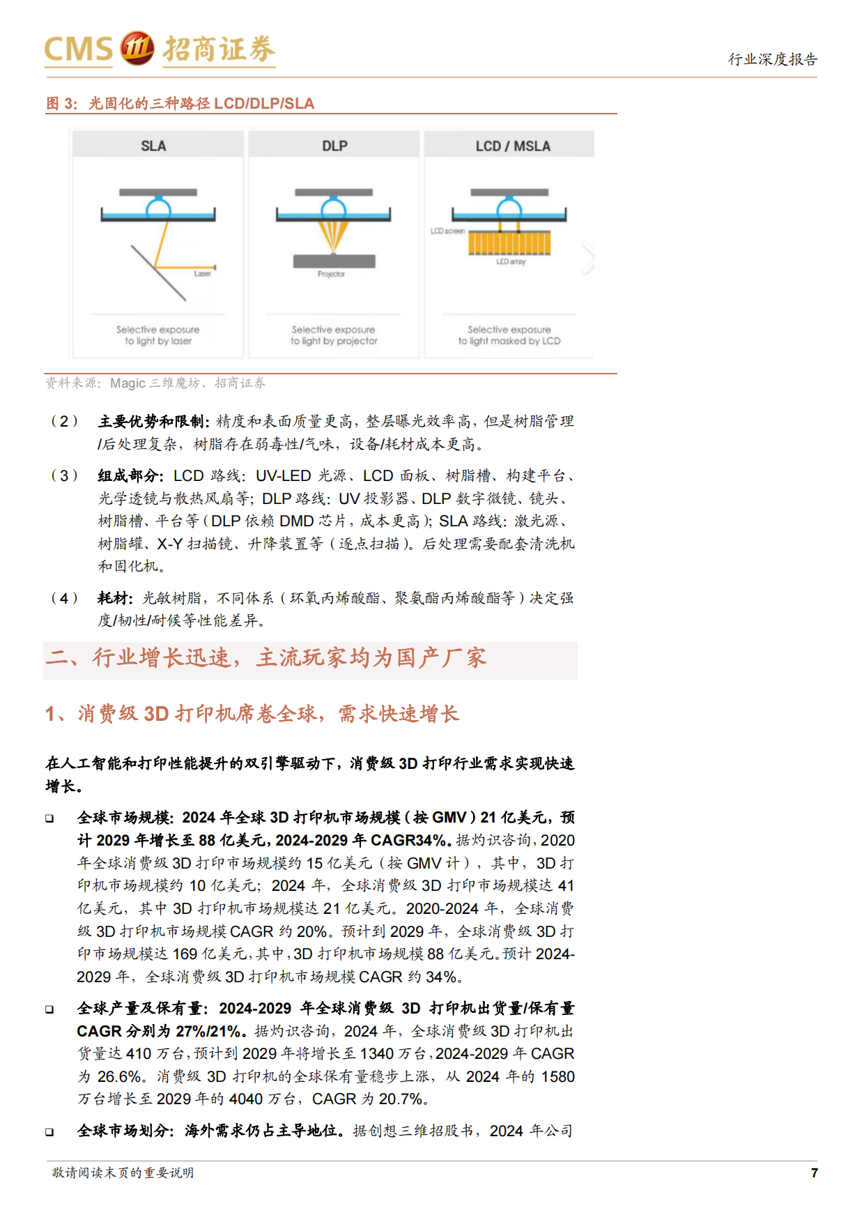 2026消费级3D打印行业报告：消费级3D打印迈向全民创作时代，关注产业链相关机会-招商证券.pdf_第7页