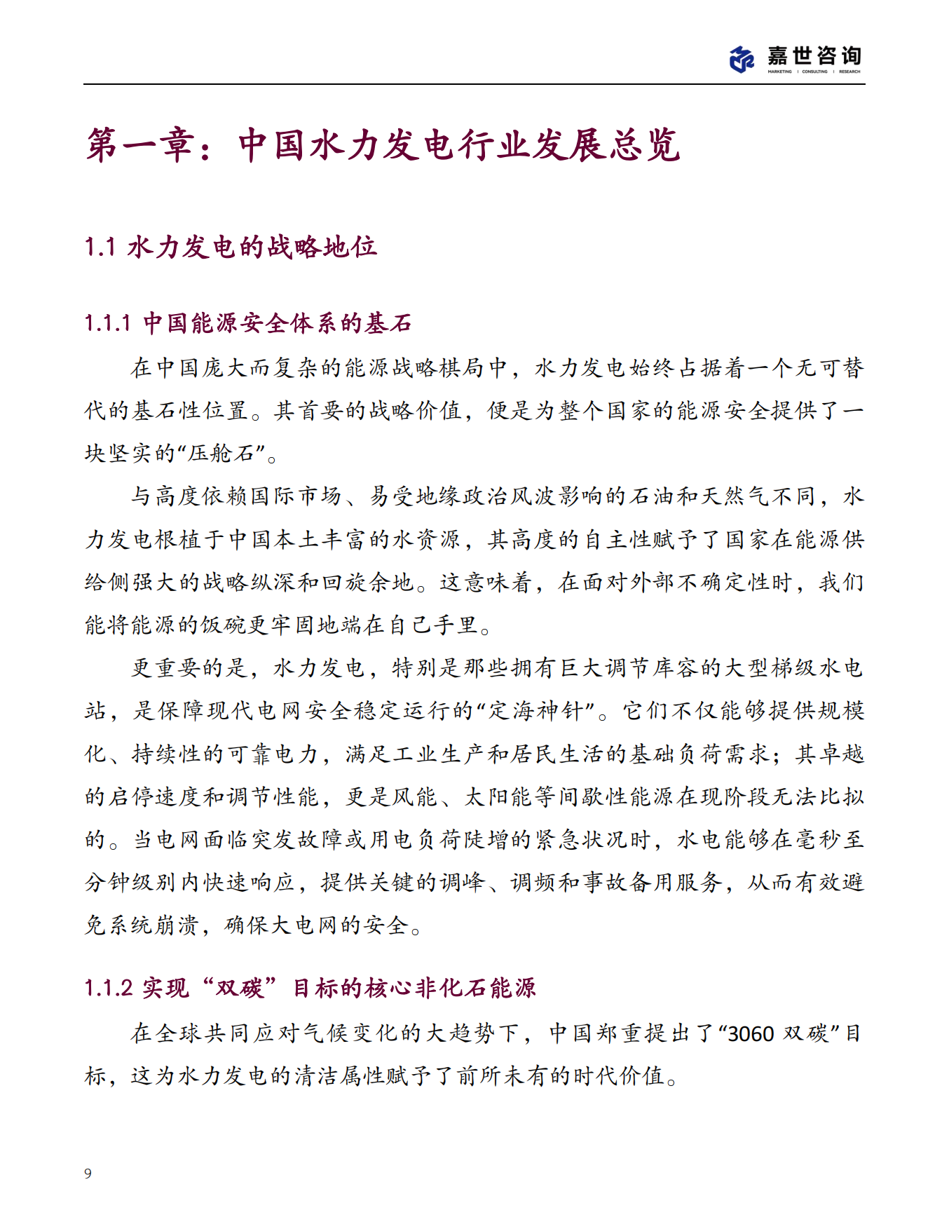 2025年中国水力发电行业现状报告-嘉世咨询.pdf_第9页