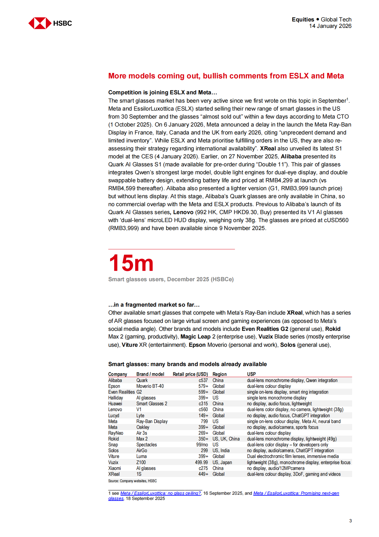 2026年全球科技与奢侈品行业研究报告——从触屏点击到视线交互：AI赋能眼镜 挑战手机主导地位（英文版）-汇丰银行.pdf_第3页