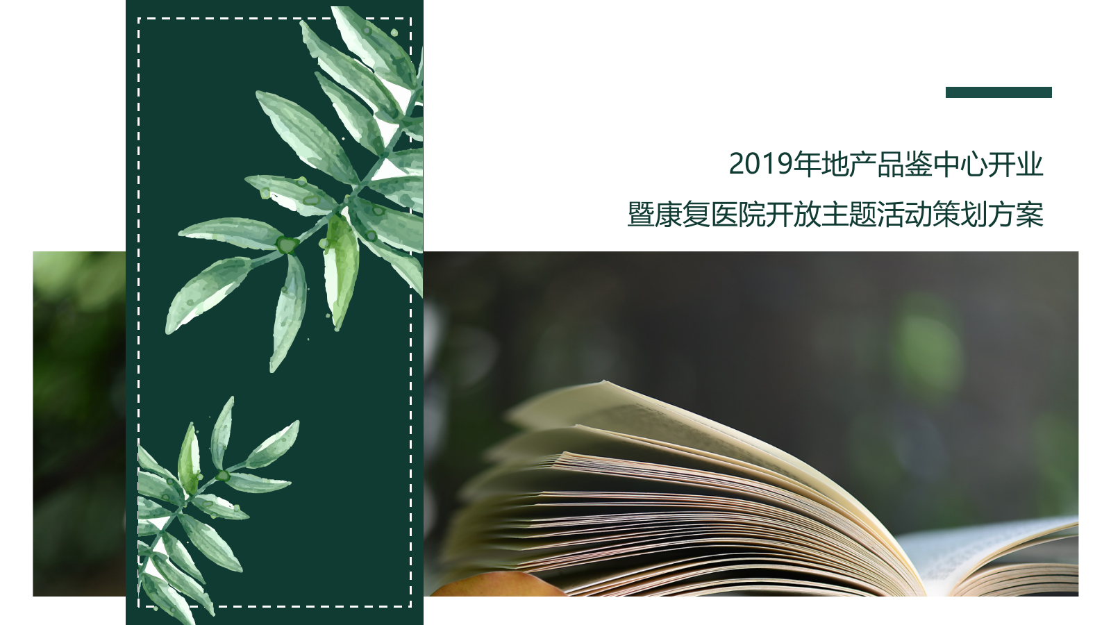 房地产品鉴中心开业暨康复医院开放主题活动方案.pptx