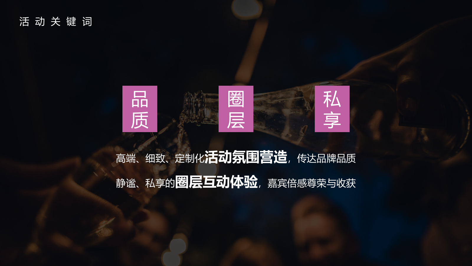 白酒品牌高端圈层私享会“遇鉴·朋友”主题活动策划方案.pptx_第9页