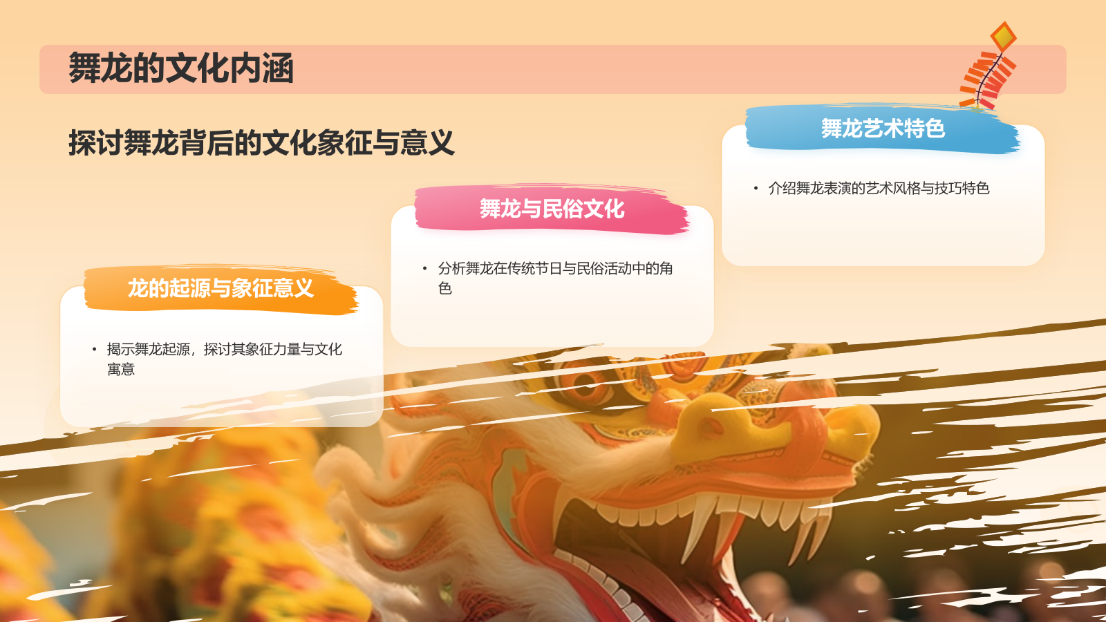 橙色插画风非遗介绍——舞龙PPT模板.pptx_第5页