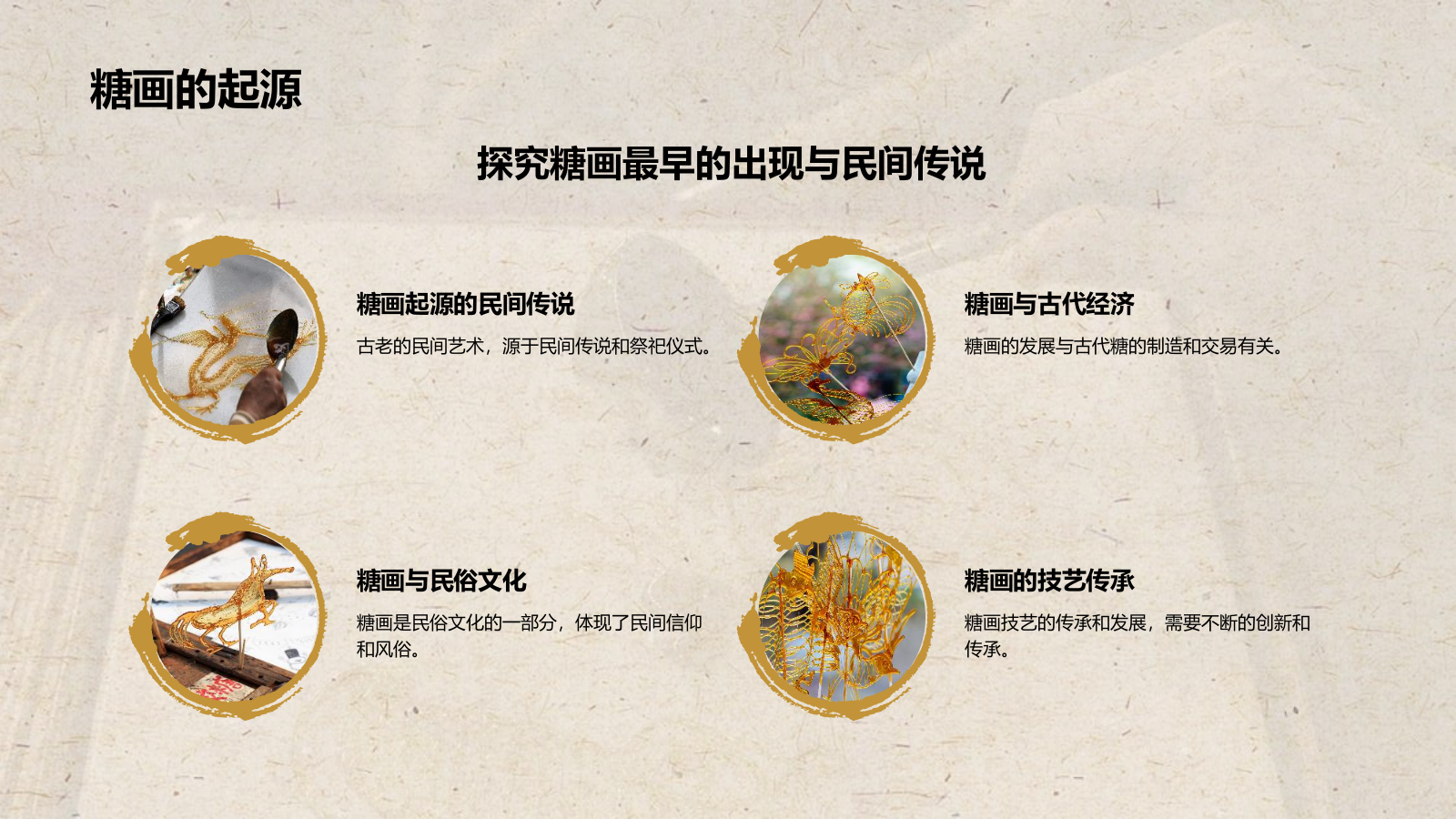 橙色复古风非遗文化——糖画介绍PPT模板.pptx_第5页