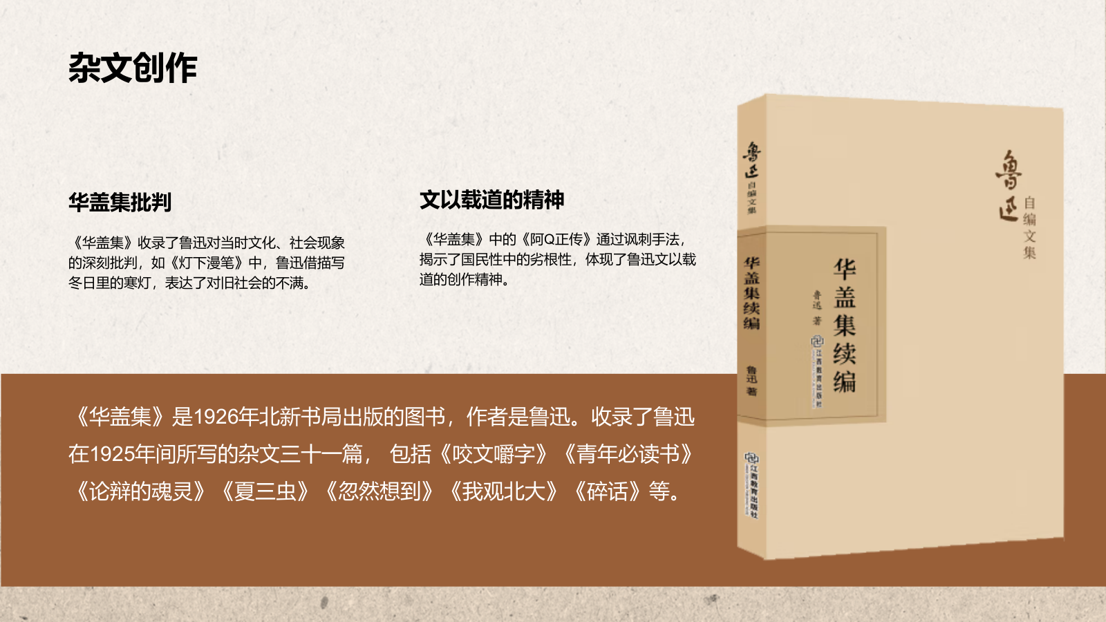 橙色复古风鲁迅-现代文学的奠基人之一PPT模板.pptx_第9页