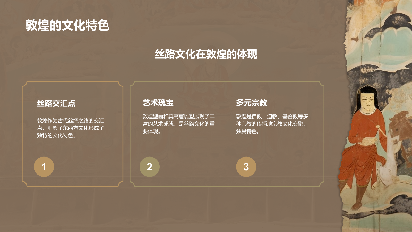 橙色复古风行走敦煌：探索丝路古城之美PPT模板.pptx_第5页