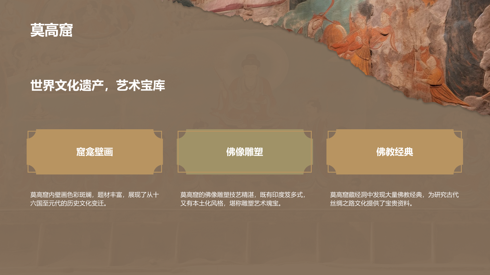 橙色复古风行走敦煌：探索丝路古城之美PPT模板.pptx_第8页