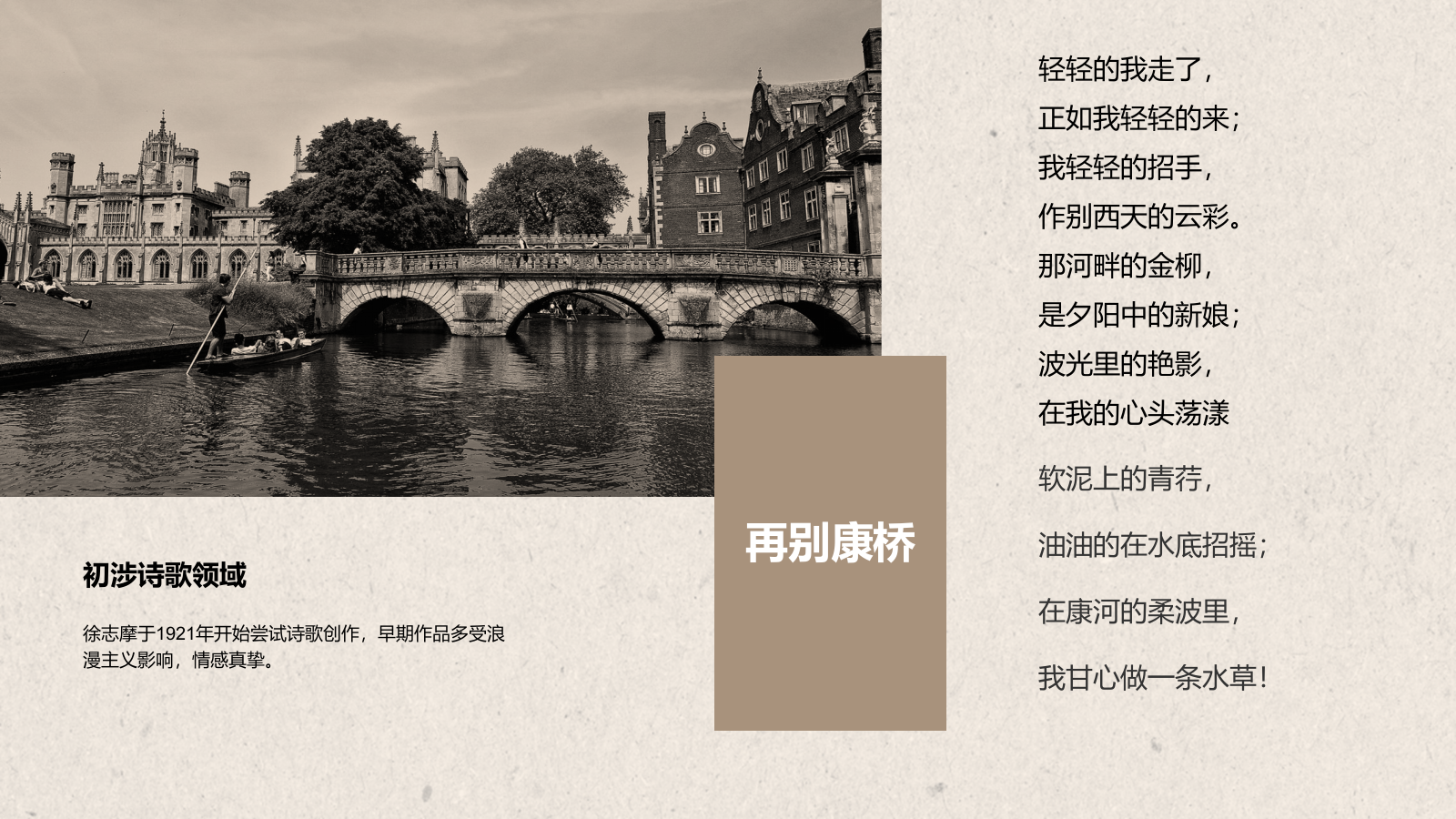 橙色复古风徐志摩-中国现代诗人PPT模板.pptx_第5页