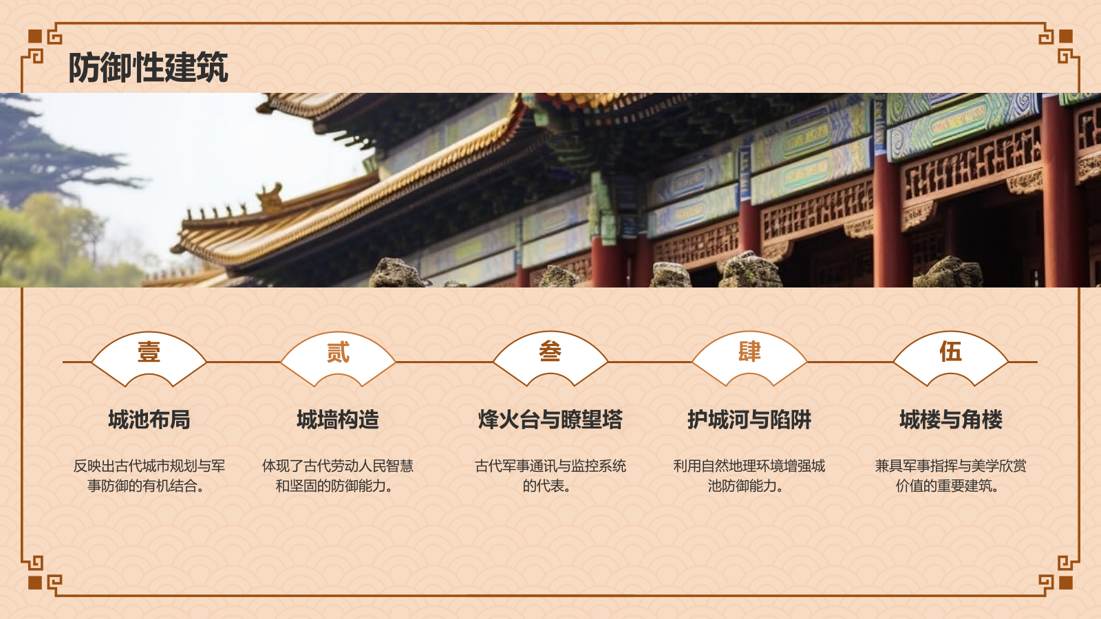 橙色复古风中式建筑派系介绍之晋派建筑PPT模板.pptx_第9页