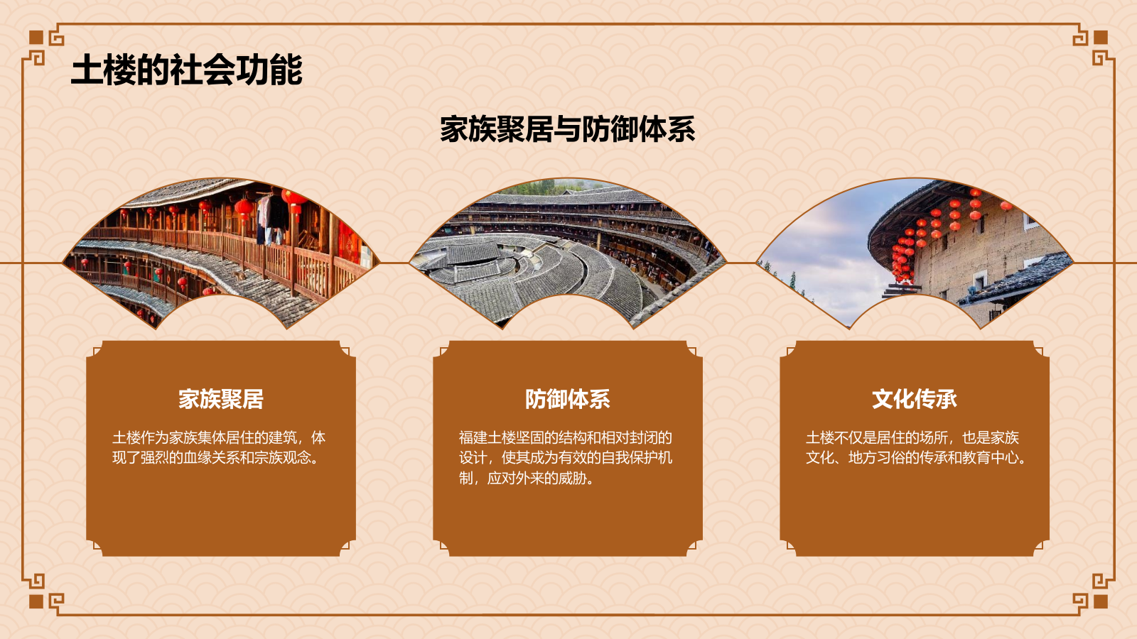 橙色复古风中式建筑派系介绍之闽派建筑PPT模板.pptx_第5页