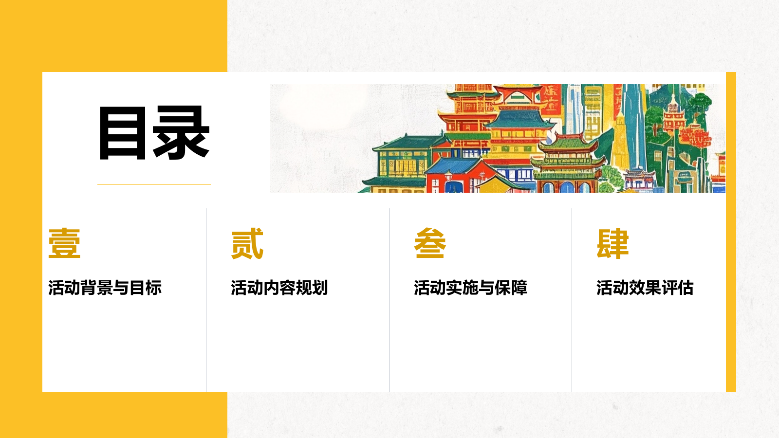 橙色复古风重庆热门景点深度游计划PPT模板.pptx_第2页