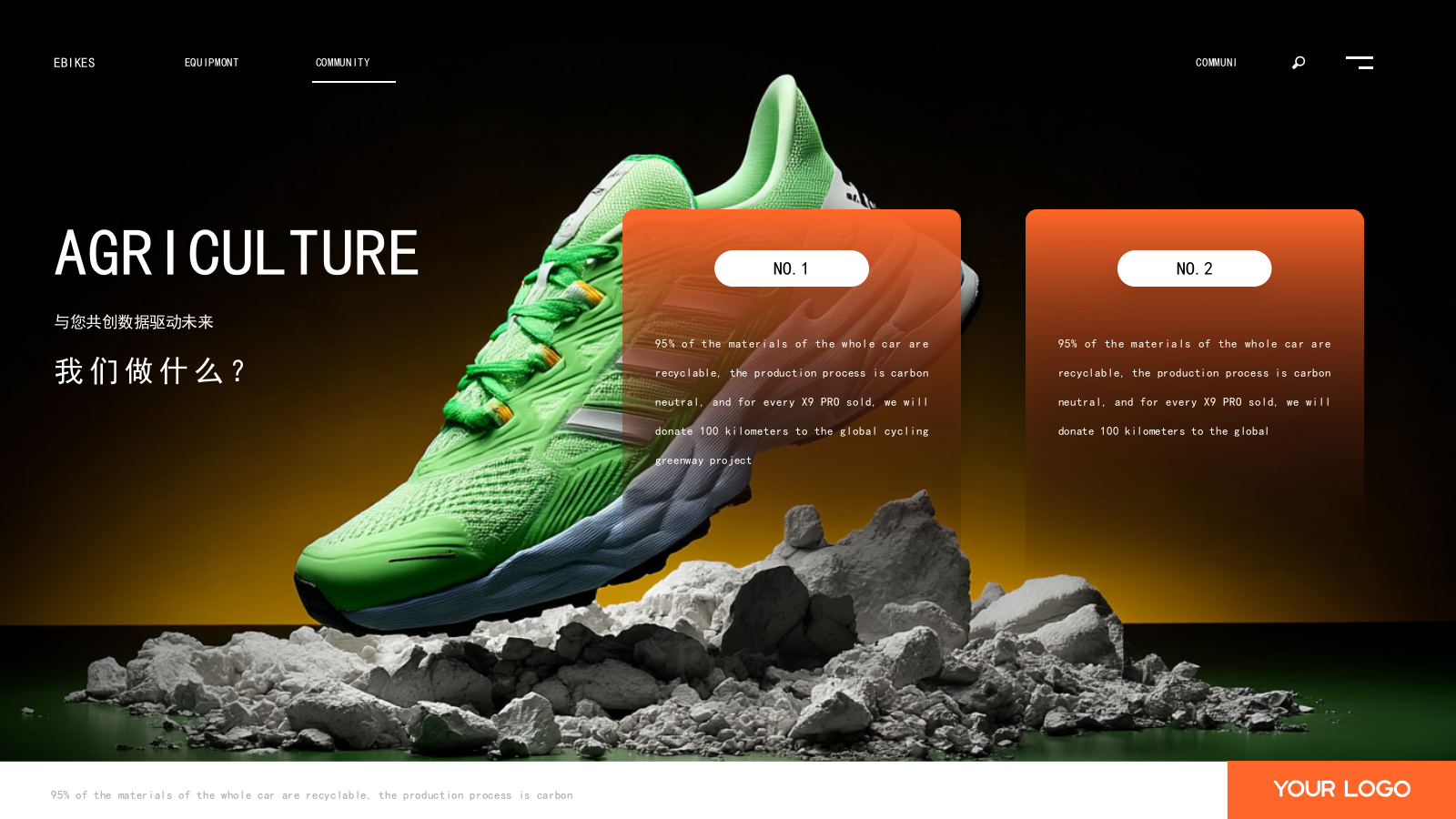 橙色简约商务风球鞋产品发布会ppt模板.pptx_第5页