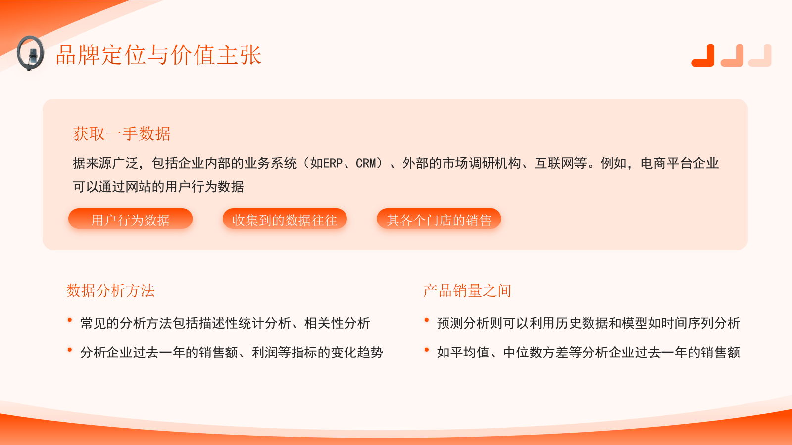 橙色商务风服装时尚PPT模板_服装电商运营项目方案报告PPT模板.pptx_第6页