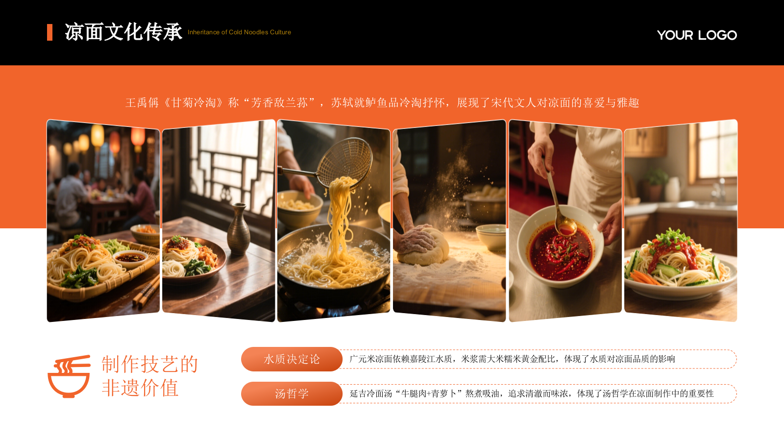 橙色商务风美食宣传介绍PPT模板.pptx_第9页