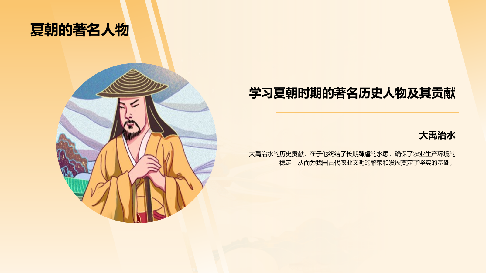 橙色水墨风夏商周的兴亡PPT模板.pptx_第7页