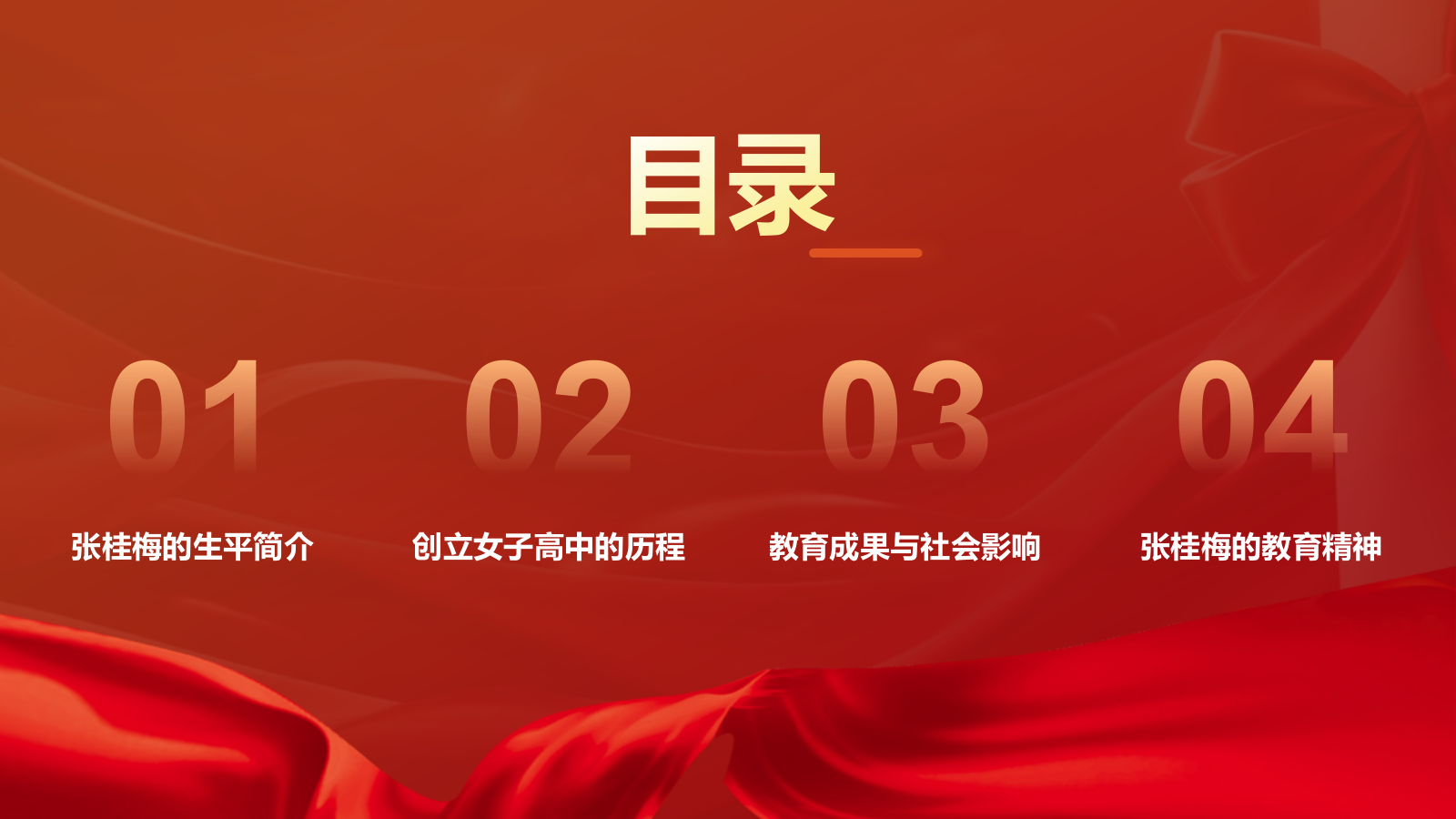 橙色喜庆风人物介绍——张桂梅PPT模板.pptx_第2页