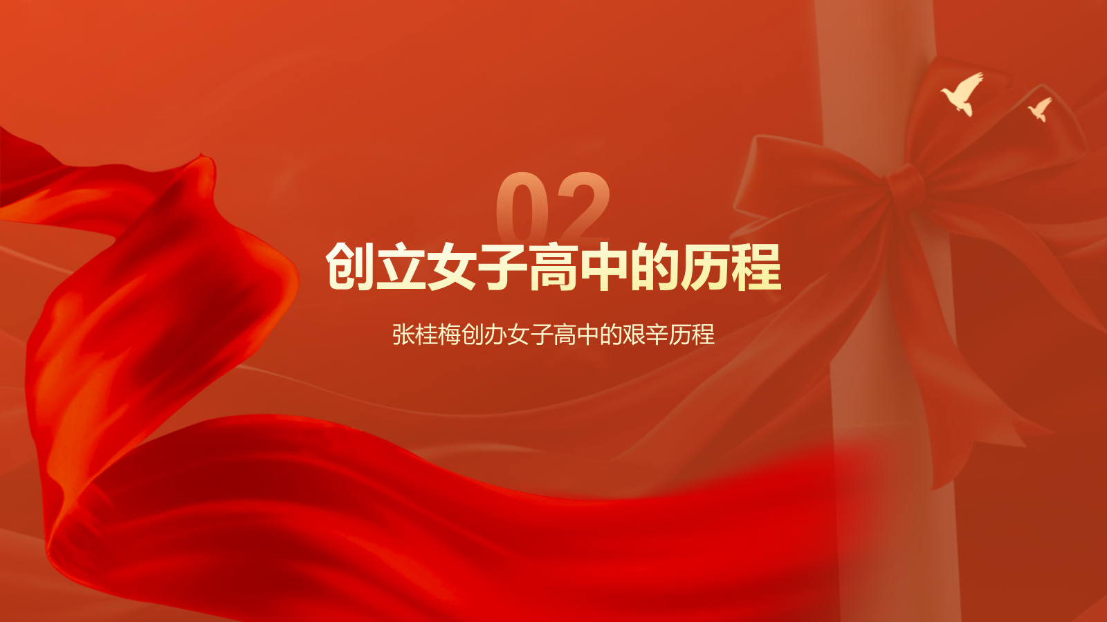 橙色喜庆风人物介绍——张桂梅PPT模板.pptx_第9页