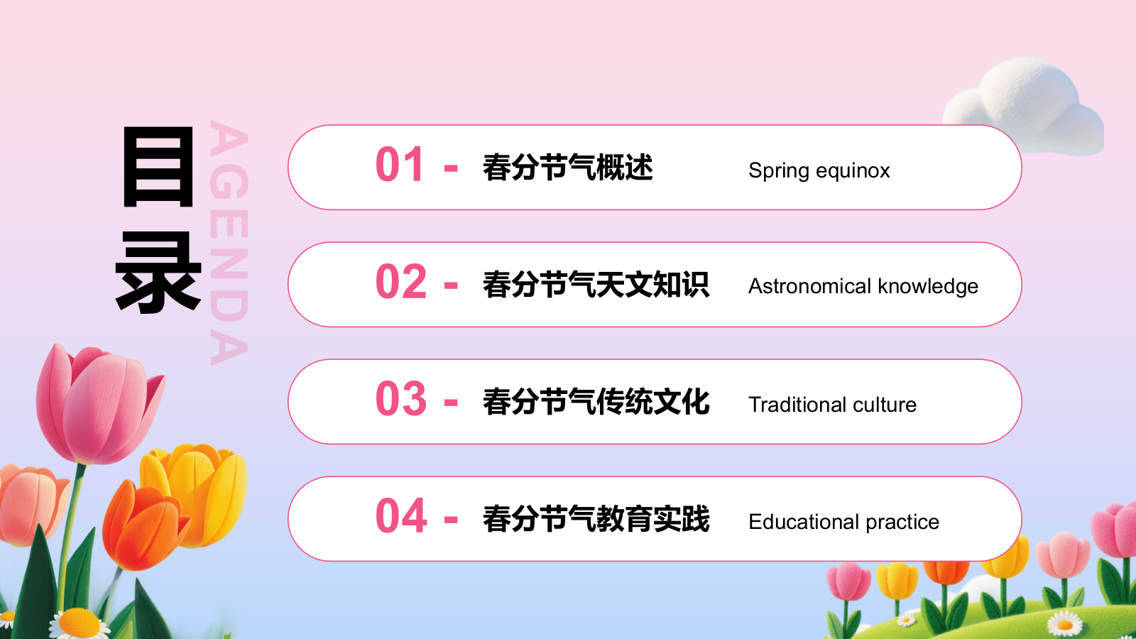 粉色插画风春分节气文化科普 PPT模板.pptx_第2页