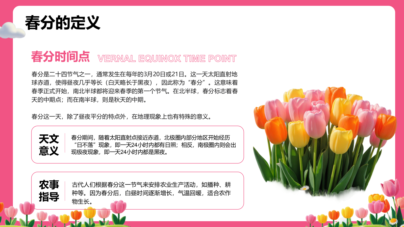 粉色插画风春分节气文化科普 PPT模板.pptx_第4页