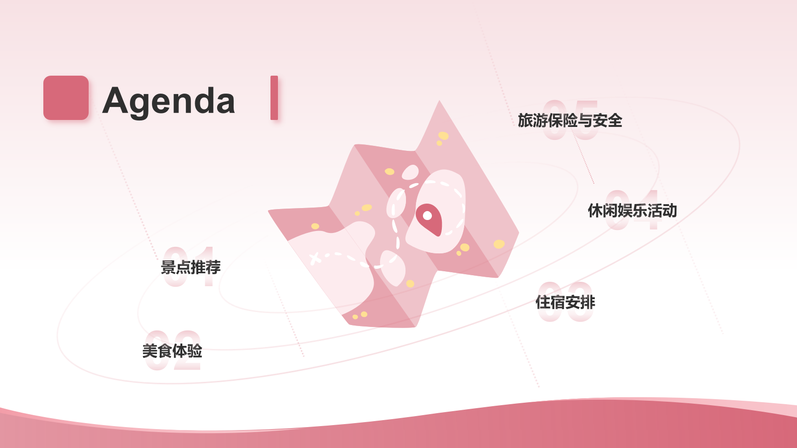 粉色插画风夏日出游活动攻略策划PPT模板.pptx_第2页