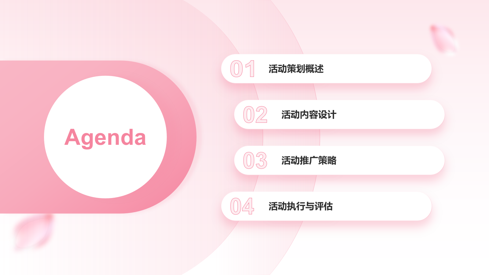 粉色小清新樱花季通用活动策划安排PPT模板.pptx_第2页