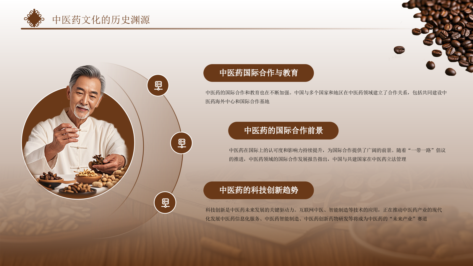 褐色中医药文化传承PPT模板.pptx_第6页