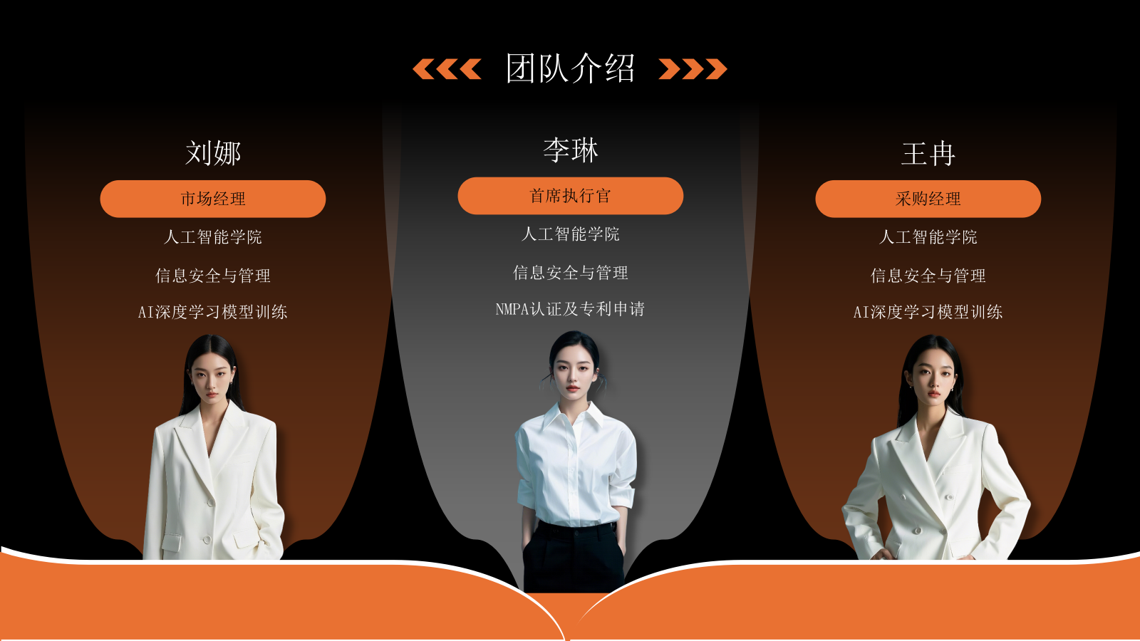 黑橙色人物介绍PPT模板.pptx_第3页