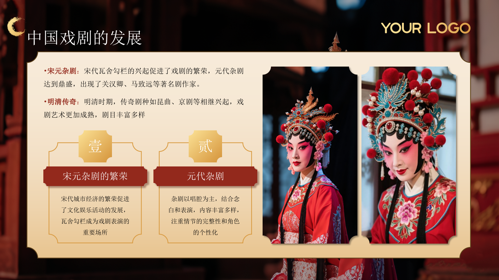 黑色非遗文化中国戏曲文化赏析PPT模板.pptx_第5页