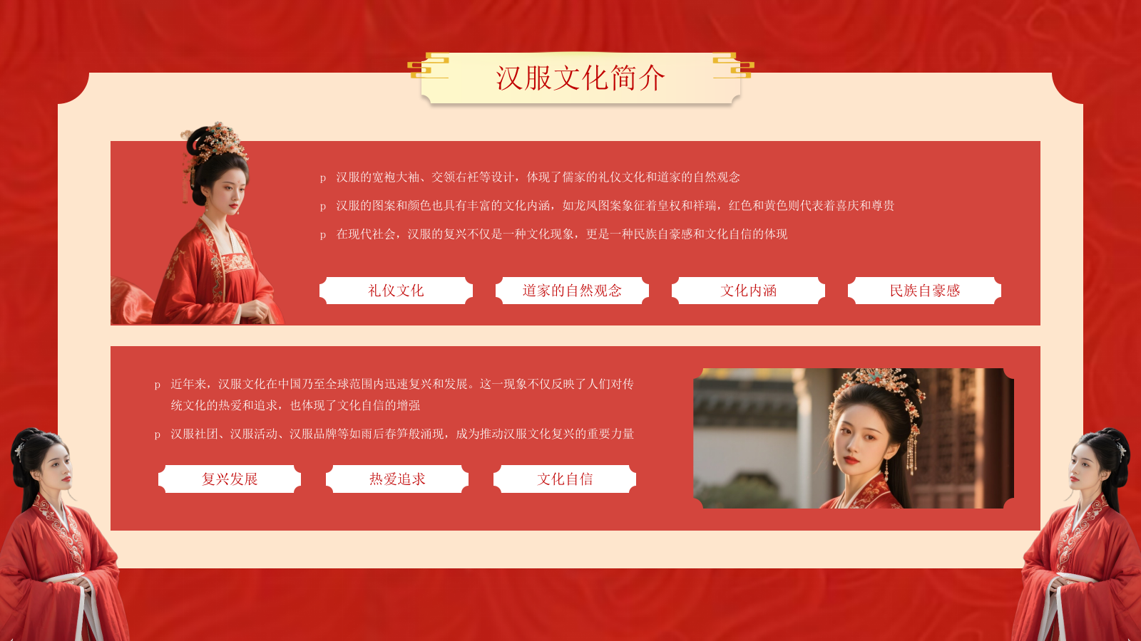 红黄系古风类汉服通用PPT模板.pptx_第5页
