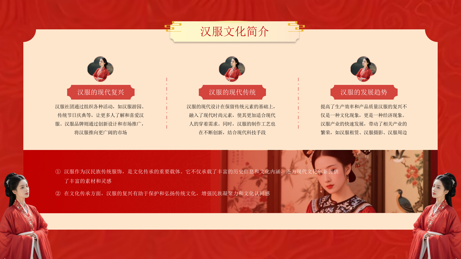 红黄系古风类汉服通用PPT模板.pptx_第6页