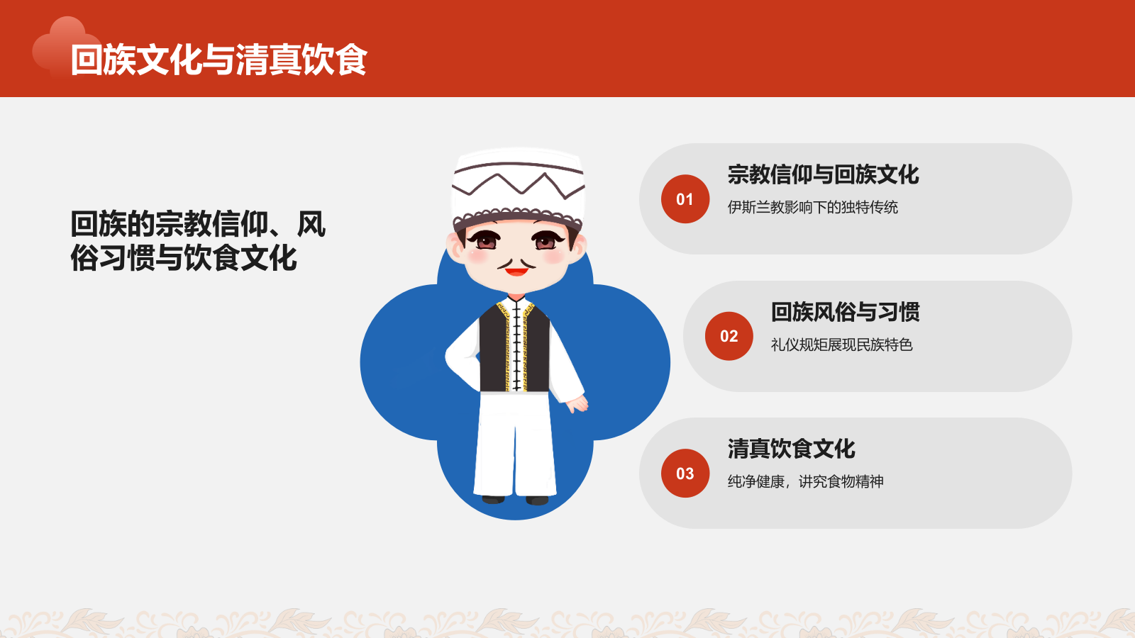 红色插画风民族文化少数民族文化宣传PPT模板.pptx_第10页