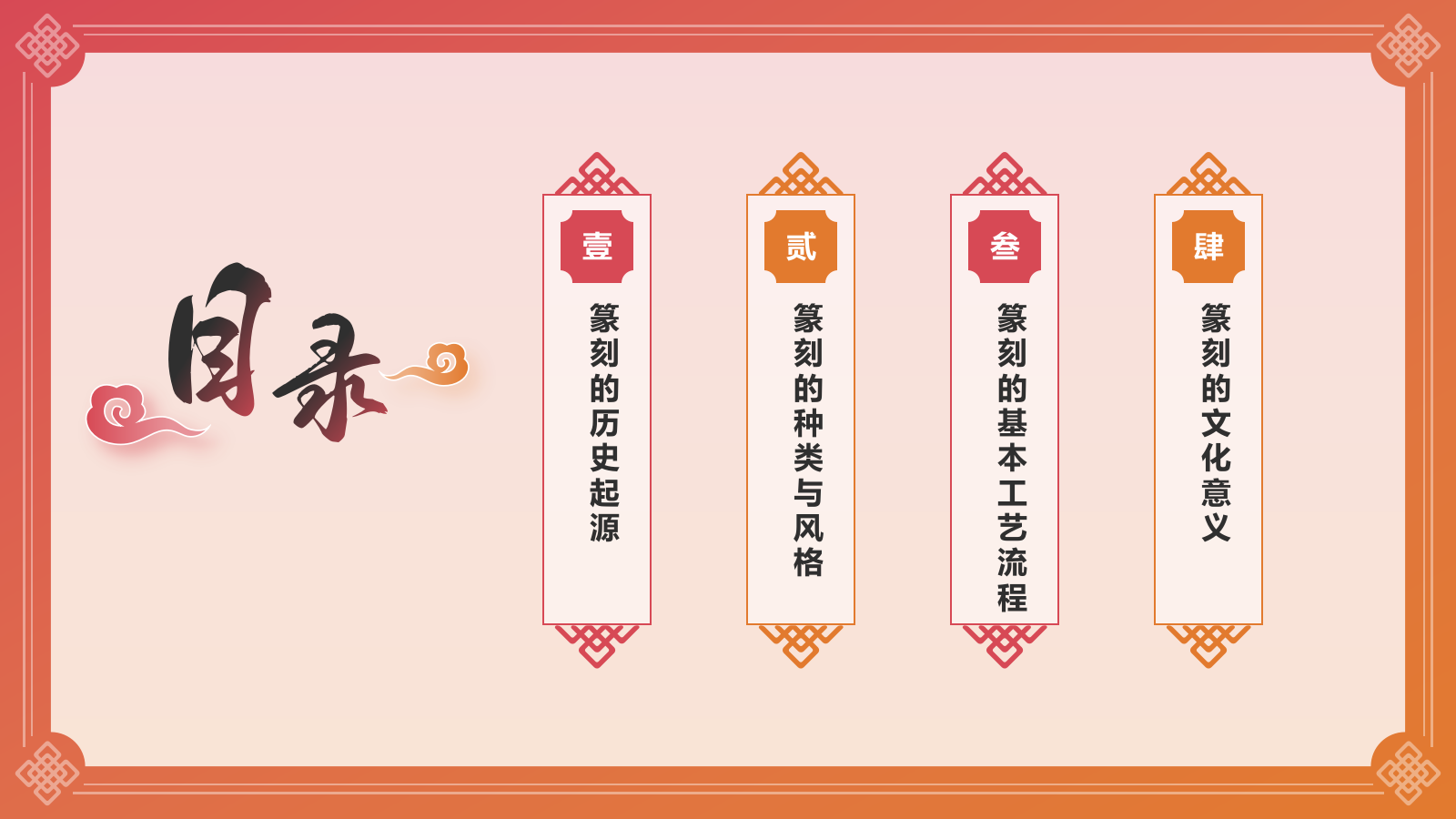 红色国潮风中国非物质文化遗产——篆刻艺术PPT模板.pptx_第2页